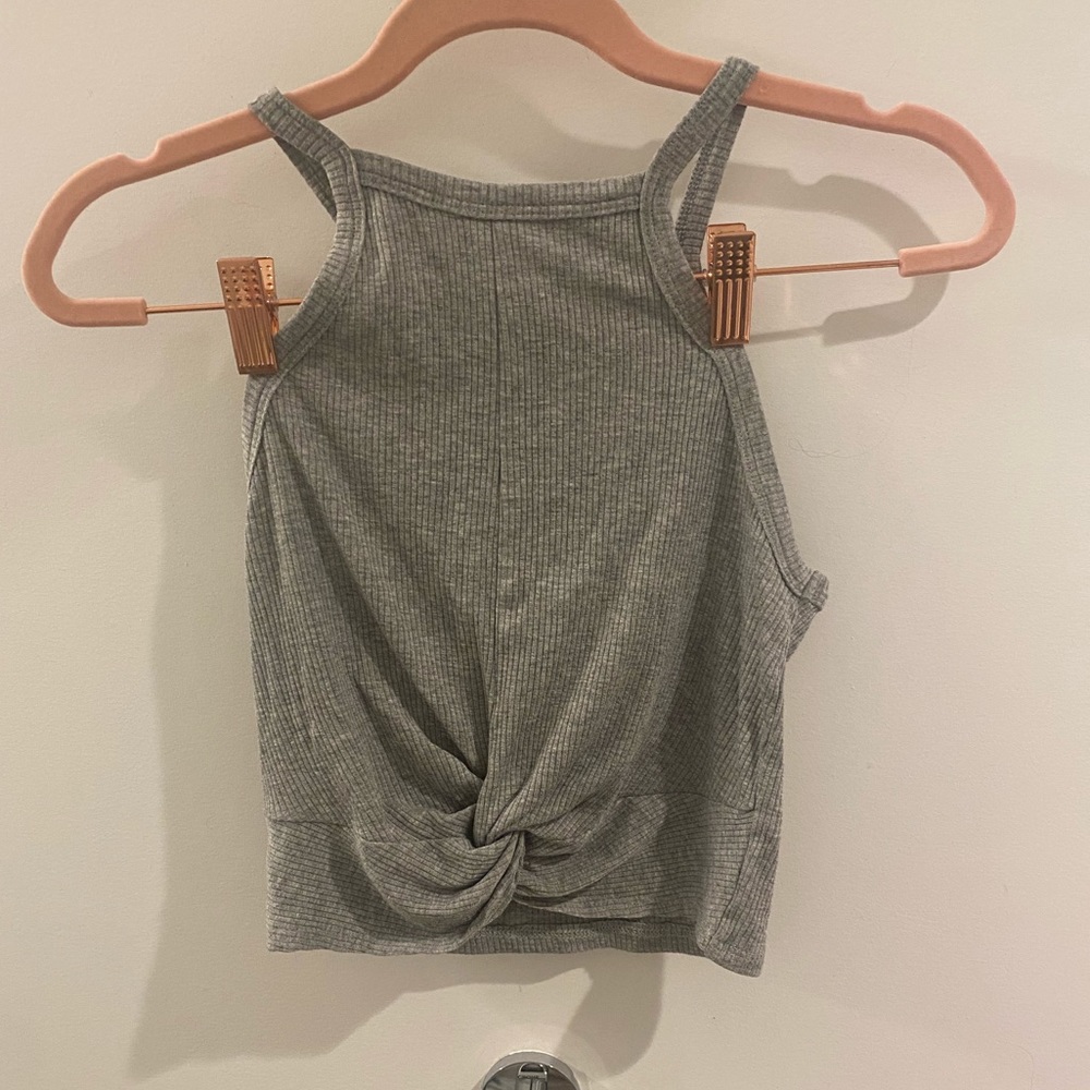 Aqua Cropped Tank Top